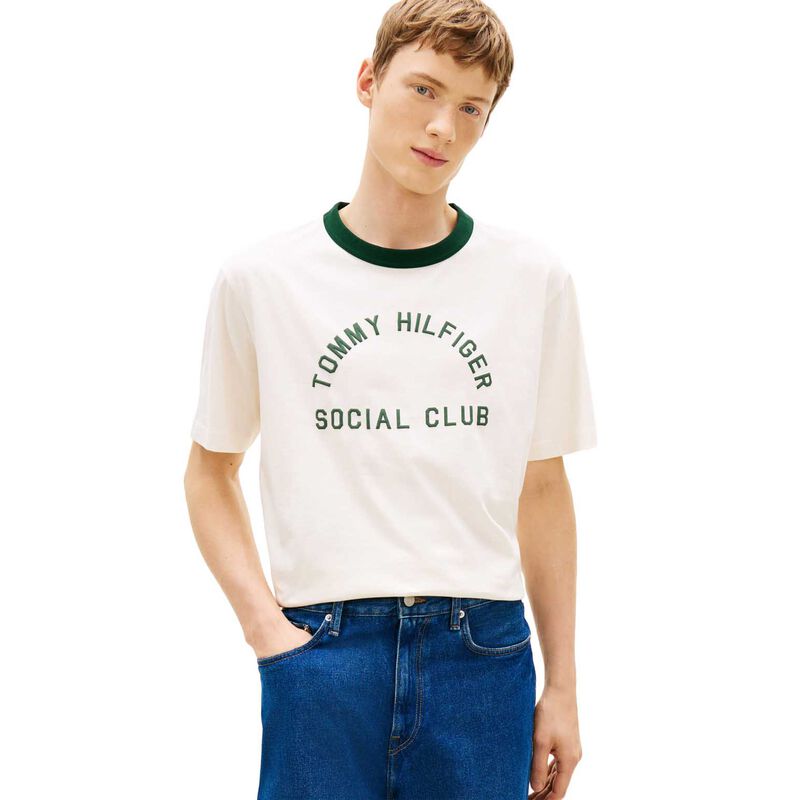 Tommy Hilfiger Contrast Crew Neck Relaxed Jersey T-Shirt image number 0